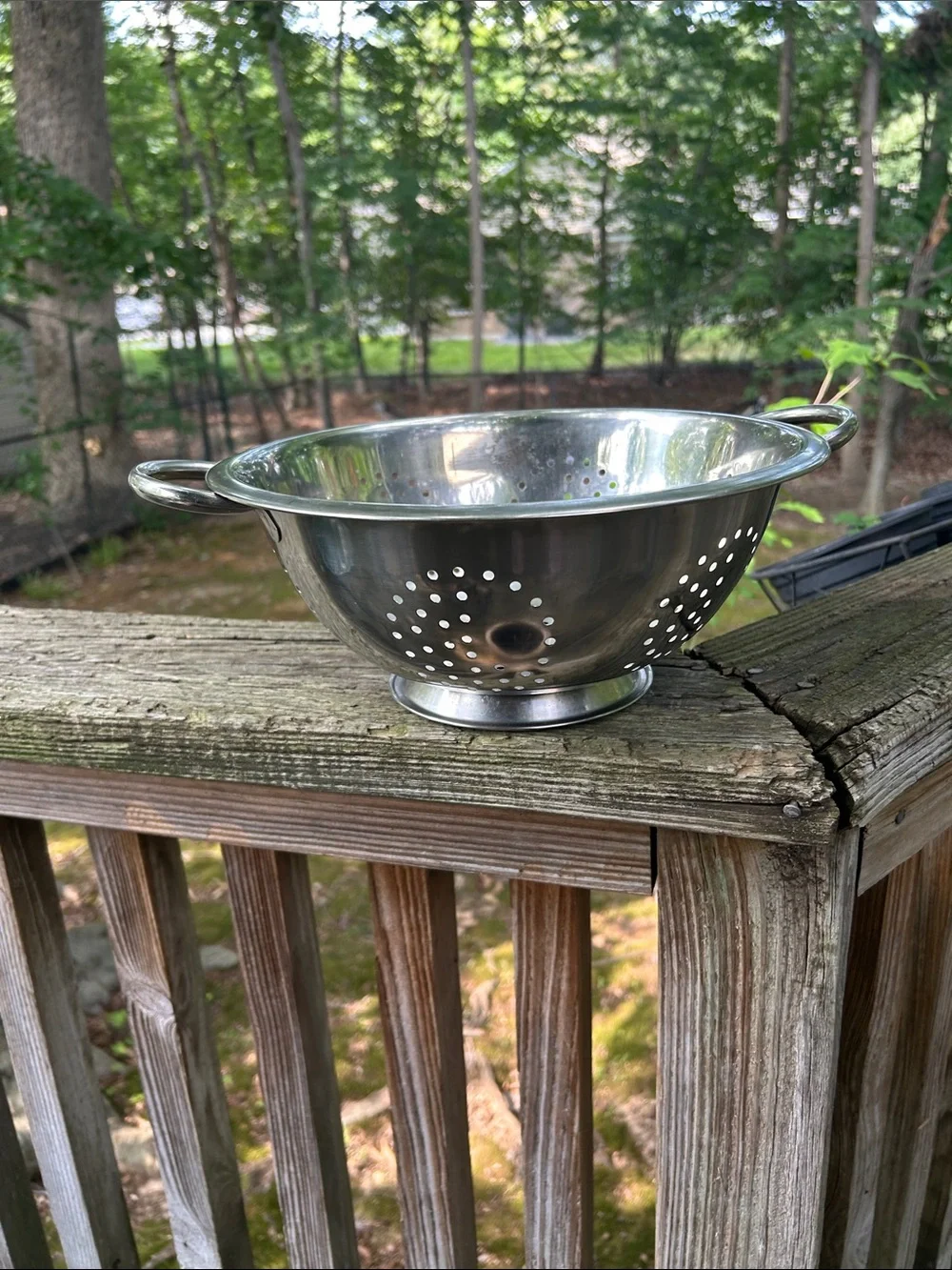 Colander- Metal - 11” across, 5.5” high